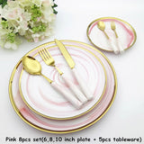 Ceramic Plate Knife Fork Spoon Dinnerware