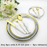 Ceramic Plate Knife Fork Spoon Dinnerware