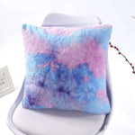 Gradient Faux Fur Short Plush Cushion Cover