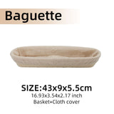 Banneton Bread Basket rattan Proofing mold