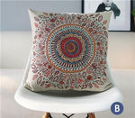 Colorful Gradient Striped Linen Furnishing Car Decoration Cushion Cover