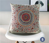 Colorful Gradient Striped Linen Furnishing Car Decoration Cushion Cover